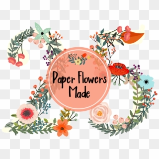 Flower Numbers Clipart - Png Download