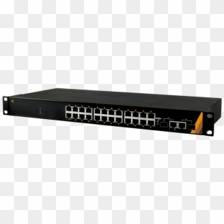 26-port Rackmount Industrial Gigabit Poe Ethernet Switch - Docking Station Clipart