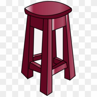 Wooden Bar Chair - Stool Clipart - Png Download