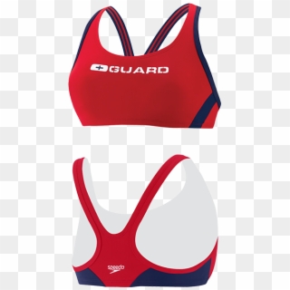 Speedo Womens Sport Bra Lifeguard Swim Top - Undergarment Clipart