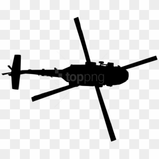 Free Png Helicopter Top View Silhouette Png Images - Helicopter Top View Png Clipart