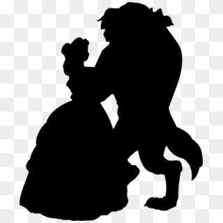 Beauty And The Beast Silhouettes Clipart Pikpng
