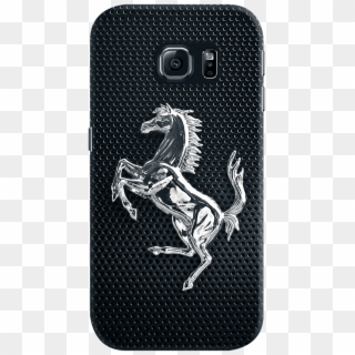 Dailyobjects Ferrari Horse On Black Mesh Case For Samsung - Ferrari Case For Samsung S9 Clipart