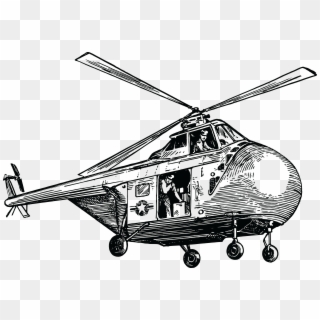Free Clipart Of A Military Rescue Helicopter - Para Pintar De Helicópteros - Png Download