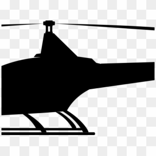 Helicopter Clipart Silhouette - Png Download