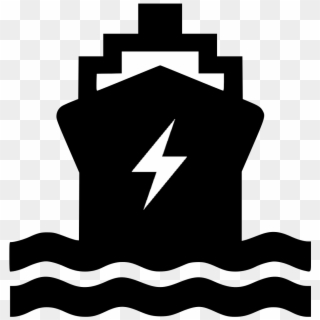 Electric Ship Icon - Port Clipart - Png Download