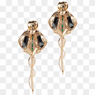 Chrysalis Gold Long Earrings - Pendant Clipart