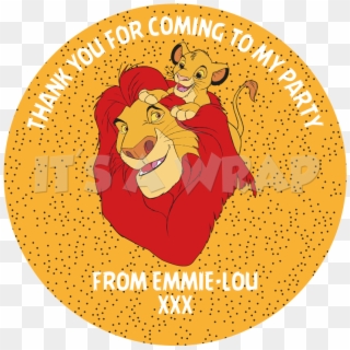 Lion King Simba Sweet Cone Stickers - Lion King Clipart