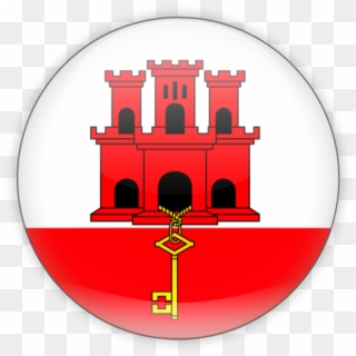Gibraltar Flag Icon Clipart