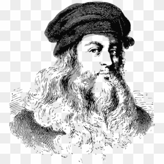 Leonardo Da Vinci - Sketch Clipart