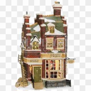 Scrooge And Marley's Counting House - Dickens Village Clipart