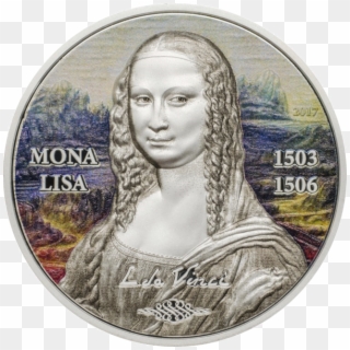 Mona Lisa ~ Silver Coin With Ultra High Relief And - Mona Lisa Clipart