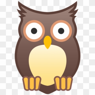 Owl Icon - Owl Emoji Clipart