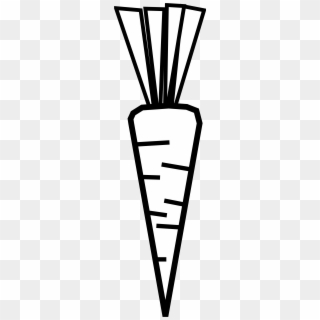 Clip Library Download Carrot Outline Awesome With Coloring - Black And White Carrots - Png Download