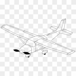 Clipart - Airplane - Monoplane - Png Download