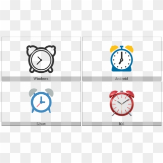Alarm Clock On Various Operating Systems Clipart