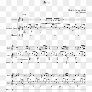 Hero Sheet Music Composed By Music By Enrique Iglesias - Haunting Of Hill House Piano Sheet Music Clipart