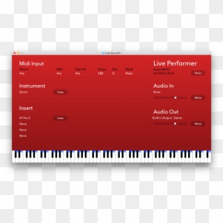 Live Performer Is An Audio Unit Host For Macos With - Musical Keyboard Clipart