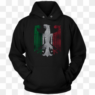 German Eagle Italian Flag T-shirt - Black Hoodie Cat Design Clipart