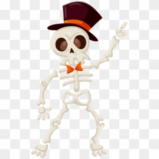 Descargar - Esqueleto Halloween Png Clipart