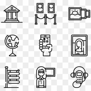 Museum - Manufacturing Icons Clipart