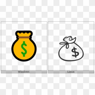 Money Bag On Various Operating Systems - Crest Clipart
