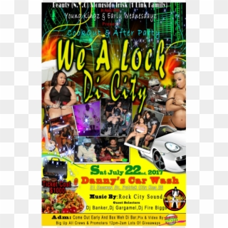 We A Lock The City July 22, 2017@danny's Car Wash 31 - Poster Clipart