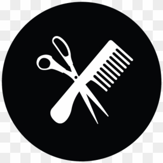 Hair Salon Haircuts Icon - Emblem Clipart