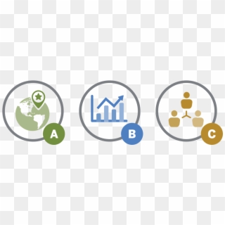 Icons Representing A B And C - Circle Clipart