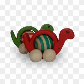 Caracol Infantil De Colores Verde Y Rojo - Push & Pull Toy Clipart