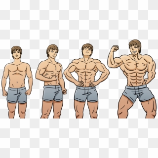 Crazy Gain - Steroids Before And After Cartoon Clipart