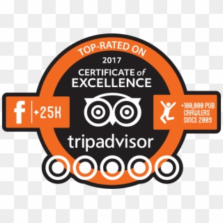 Tripadvisor Facebook Icon - Tripadvisor Excellence 2018 Black And White Logo Png Clipart