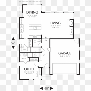 Amazing Of Mascord Floor Plans In 24×48 Homes Floor - 2000 Square Foot House Plans Clipart