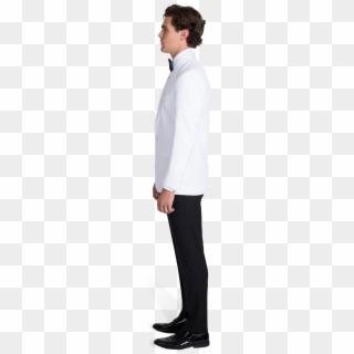 White Tuxedo Dinner Jacket - Tuxedo Suit Side View Clipart