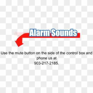 Alarm Sounds Use The Mute Button On The Side Of The - Graphics Clipart
