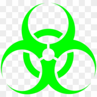 Biological Hazard, Hazard Symbol, Free Vector Files, - Biohazard Symbol Green Png Clipart