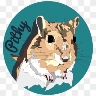 Grey And Brown Gerbil Graphic - Withlocals Clipart