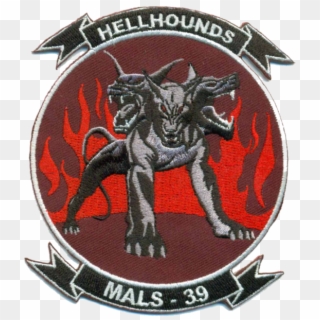 Usmc Mals 39 Hellhounds No Velco Patch New @ - Mals 39 Hellhounds Clipart