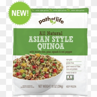 Asian Style Quinoa With Brown Rice, Peas, Squash & - Quinoa Frozen Meals Clipart
