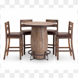 Casa Viejo 5pc Barrel Dining Group Features A Gorgeous, - Chair Clipart