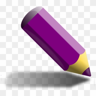 Violet Crayon Clipart - Png Download