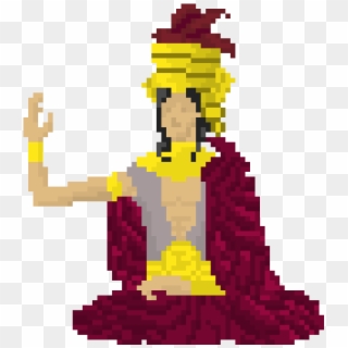 Inca Emperor - Inca Pixel Art Clipart