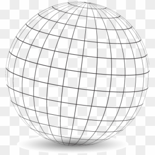 Sphere Wireframe - Wireframe Sphere Png Clipart