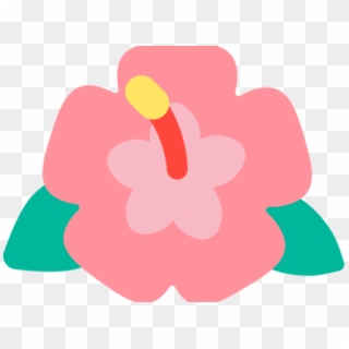 Hibiscus Clipart Emoji - Flor De Hibisco Png Transparent Png
