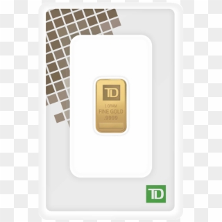 1 Gram Td Gold Bar - Td Bank Gold Bars Clipart