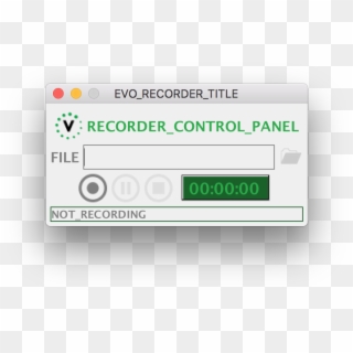 Recorder Control Panel Clipart