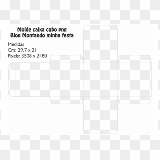 Caixa Cubo Png - Molde Caixa Cubo 3d Clipart