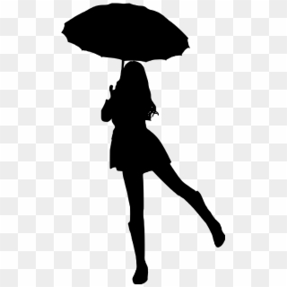 #umbrella #womanwithumbrella #rain #raining #rainingday - Silhouet Vrouw Met Paraplu Clipart