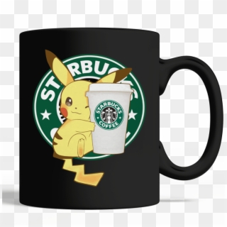 Starbucks Coffee Pikachu Mug - Pikachu Starbucks Coffee Shirt Clipart