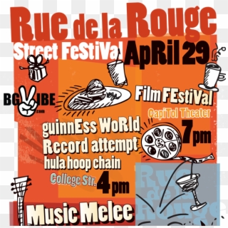 Rue De La Rouge Street Festival Will Kick Off With - Poster Clipart
